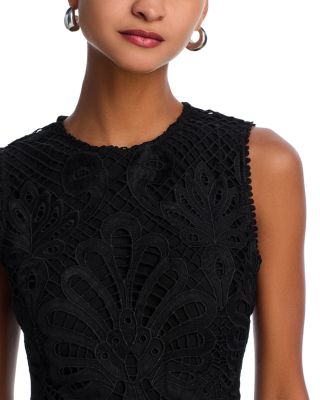 Lace Flounce Sleeveless Dress - Exclusive