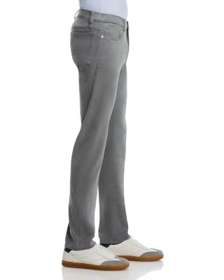 L'Homme Slim Brushed Twill Pants in Dark Storm