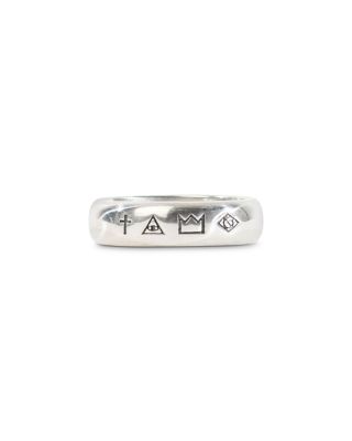 Sterling Silver 4 Symbols Ring