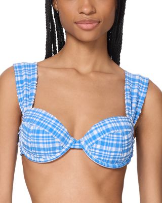 kate spade new york - Check Underwire Bra Top