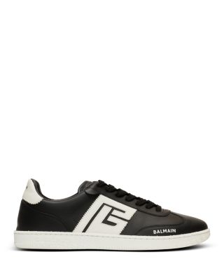 Men's Swan Low Top Calfskin Sneakers