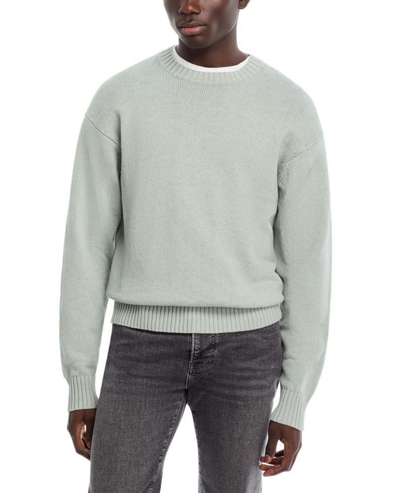 Frame Solid Sweater in Gray Blue