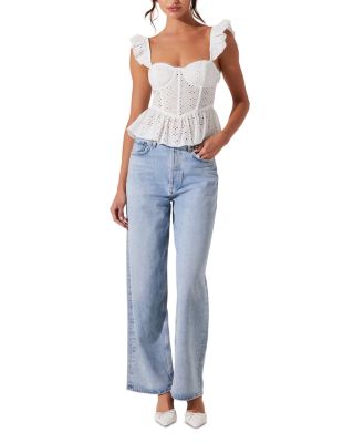 Baylin Bustier Peplum Top