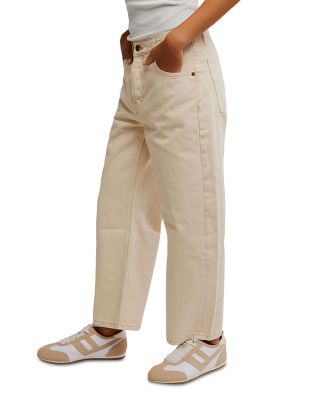 Deep Trance Dropped Boyfriend Jeans in Casual Khaki