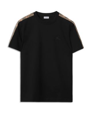 Check Trim Cotton Tee