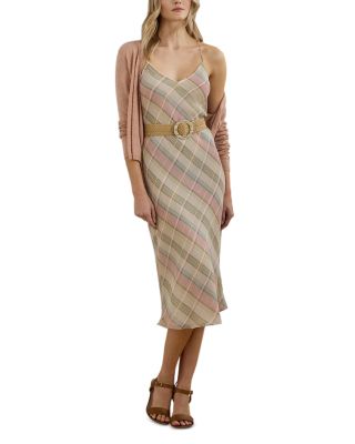 Ralph Lauren - Plaid Chiffon Slip Dress