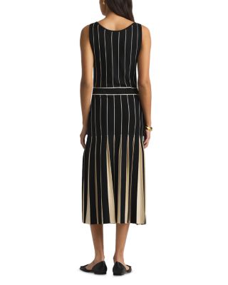 Tonal Pleated Dress