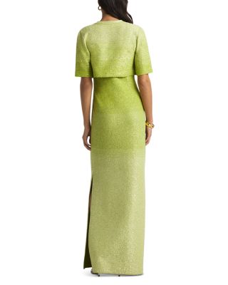 Degrade Stripe Sequin Knit Jacket