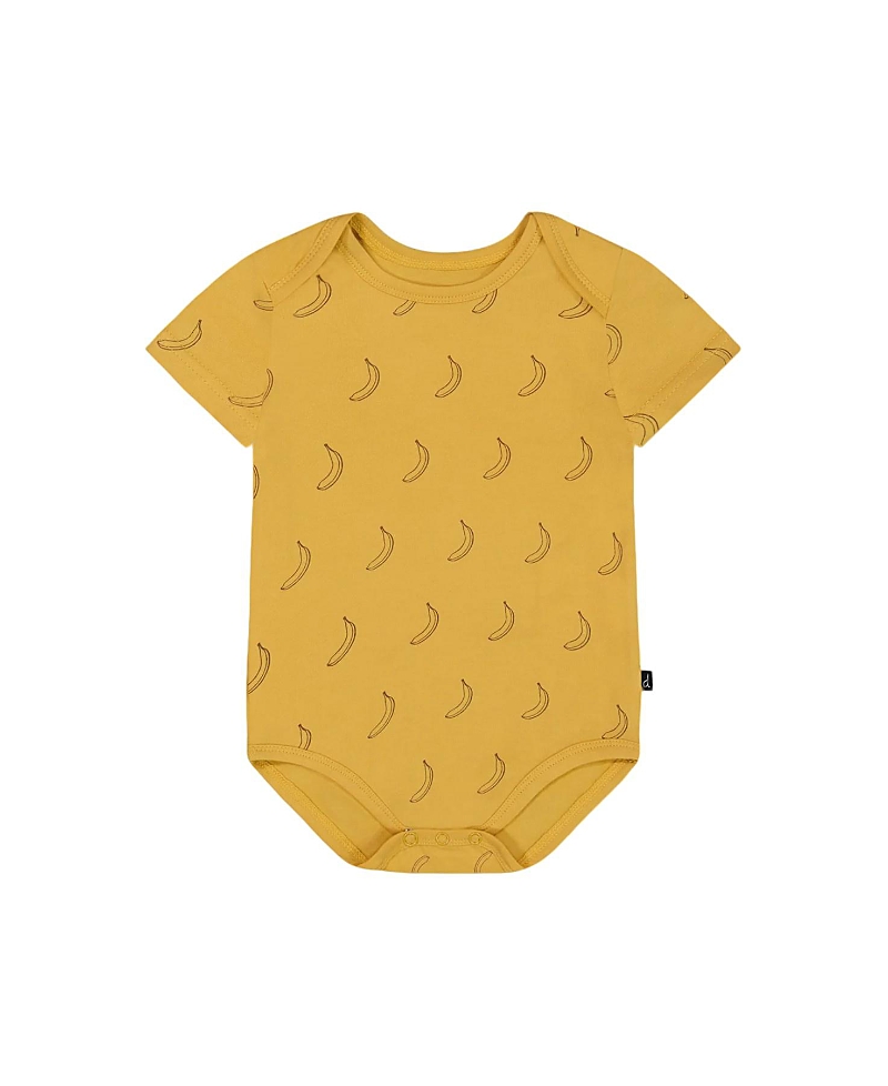 Deux Par Deux Boys' Organic Cotton Onesie - Baby In Yellow Bananas