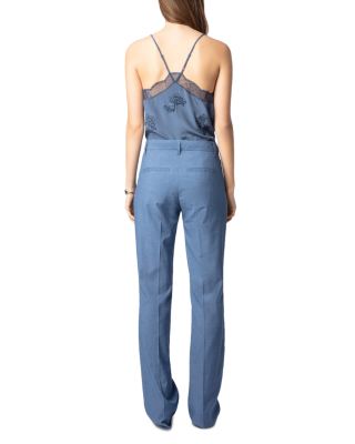 Pistol Flared Hem Pants