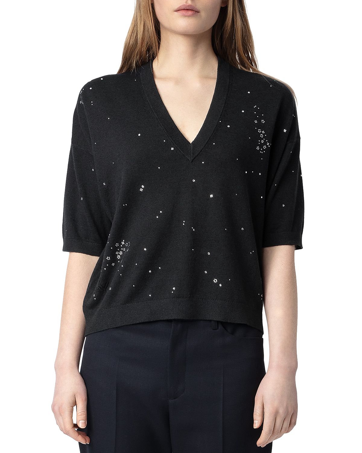 Zadig & Voltaire Wully Lico V Neck Sweater