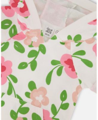  Girls' Printed French Terry Hooded Dress - Little Kid