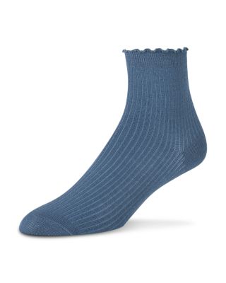 Ruffled Anklet Socks, Set of 3