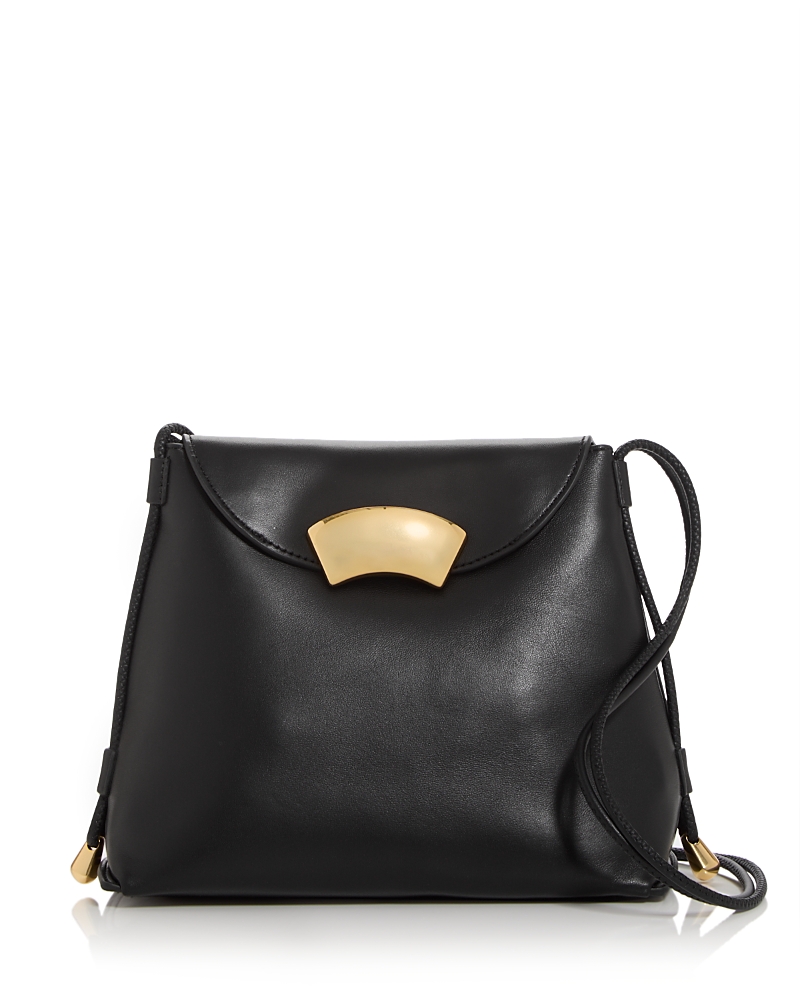 3.1 Phillip Lim Id Petite Soft Leather Shoulder Bag In Black/gold