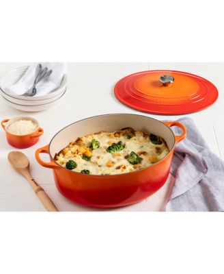 Enameled Cast Iron Signature 8 Qt. Oval Dutch Oven with Lid 