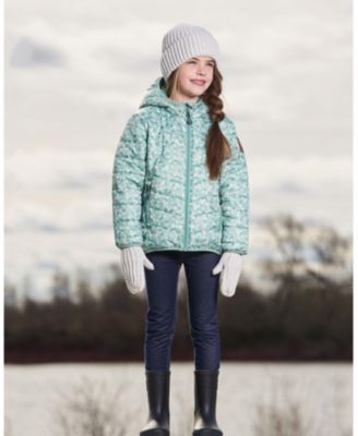 Girls' Printed Quilted Mid-Season Jacket - Big Kid