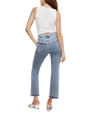 Good Legs Cropped Mini Boot Leg Jeans in Blue670