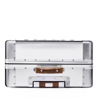 4 Wheel Aluminum XL Checked Suitcase, 90L