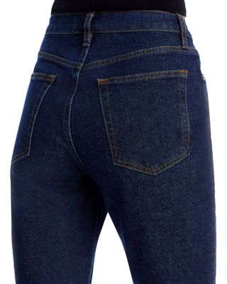 The Borrowed High Rise Ankle Slim Leg Jeans in Taboo