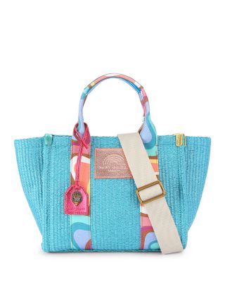 KURT GEIGER LONDON - Southbank Straw Small Shopper Tote