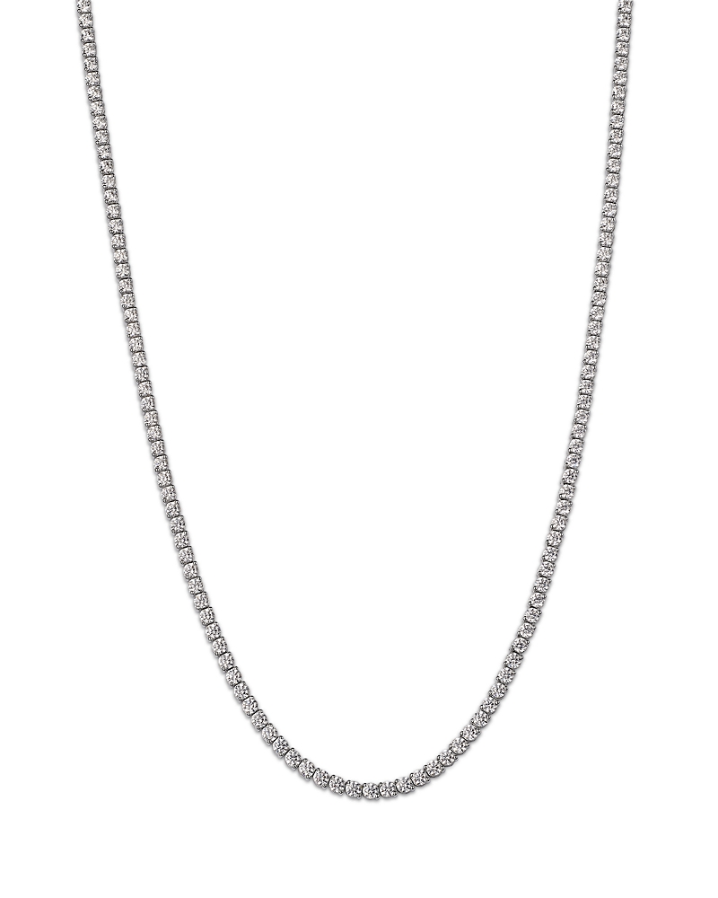 Bloomingdale's Fine Collection Certified Diamond Classic Tennis Necklace In 14k White Gold, 12.0 Ct. T. W. In White