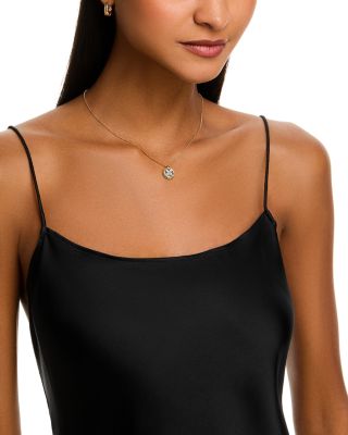 18K Yellow Gold Venetian Princess Medallion Turquoise, Mother of Pearl, & Diamond Reversible Pendant Necklace, 16-17"