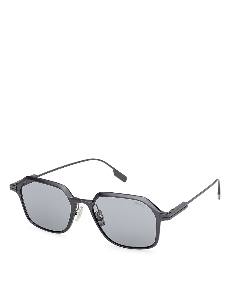 Zegna Geometric Sunglasses, 53mm · OS