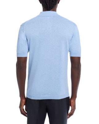 Cotton & Silk Knit Polo Shirt