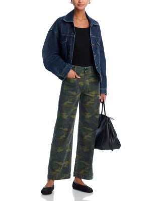 Camouflage Wide Leg Pants