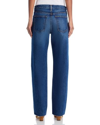 Mid Rise Straight Leg Jeans in Paris
