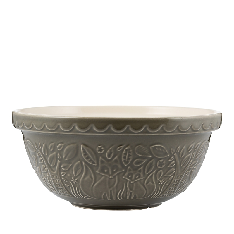 Mason Cash In The Forest Fox Size 12 Mixing Bowl In Gray
