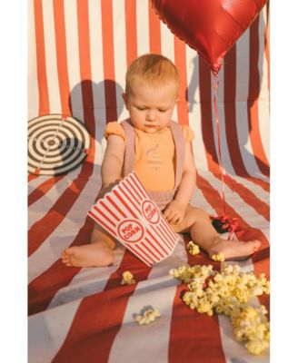 Girls' Printed Organic Cotton Onesie and Shortall Set - Baby