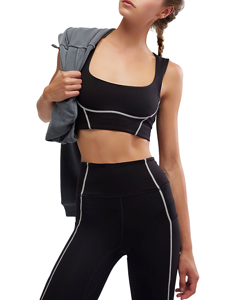 Shop Free People You're A Peach Sports Bra In Black