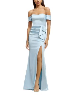 Gabrielle Off-the-Shoulder Gown