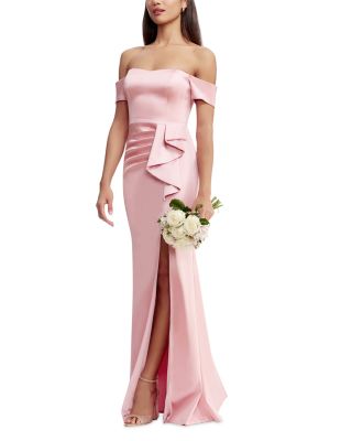 Gabrielle Off-the-Shoulder Gown