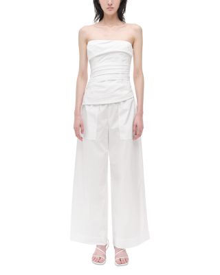 Emerson Poplin Ruched Top