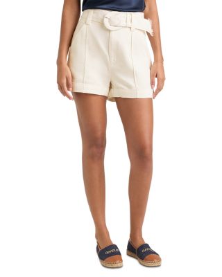 Cinq à Sept - Aldi Linen Blend Belted Shorts