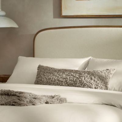 Cozy Boucl&amp;eacute; Decorative Lumbar Pillow with Insert