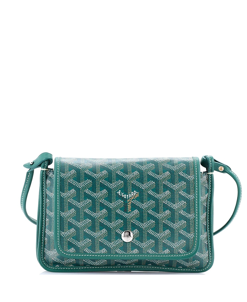 Pre-owned Pre-owned Goyard Goyard Plumet Clutch Wallet Coated Canvas In Green
