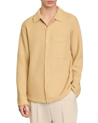 Sandro - Chemise Coast Oversized Knit Button Shirt