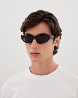 Logo Rectangular Sunglasses, 56mm
