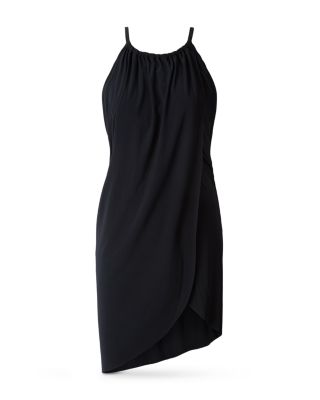 Draped Dress Swim Cover-Up