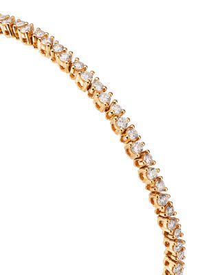 Diamond Scatter Tennis Bracelet in 14K Yellow Gold, 2.50 tcw