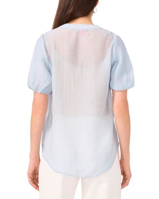 Sequined Puff Sleeve Top