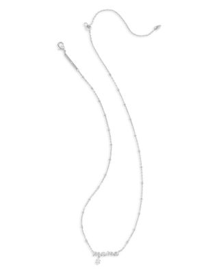 Mama Crystal Short Pendant Necklace, 19"