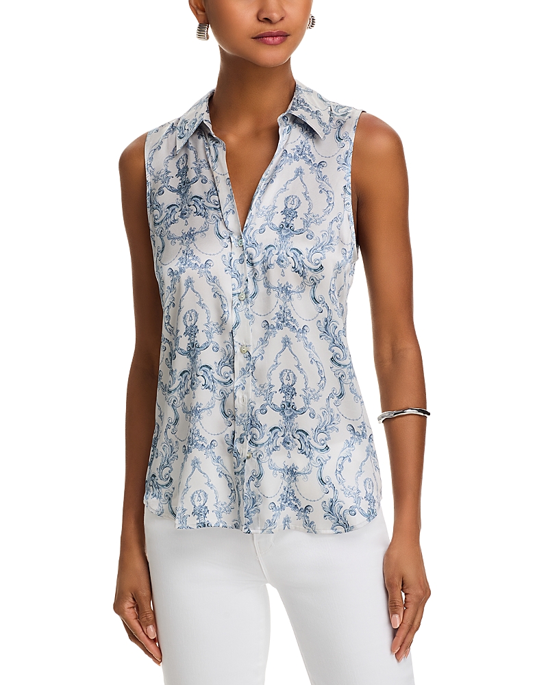 L'Agence Emmy Sleeveless Silk Blouse