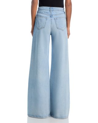 Beau High Rise Wide Leg T Seam Jeans in Fontana