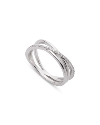 Ralph Lauren - Pav&eacute; Crisscross Ring in Sterling Silver