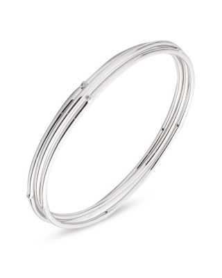 Ralph Lauren - Cubic Zirconia Bangle Bracelets in Sterling Silver, Set of 3