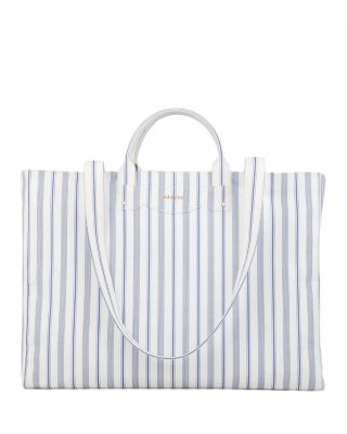 Sandro - Striped Canvas Tote Bag